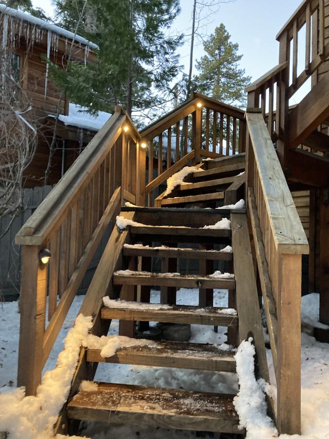 Recessed deck & step lighting for safe, beautiful nights out